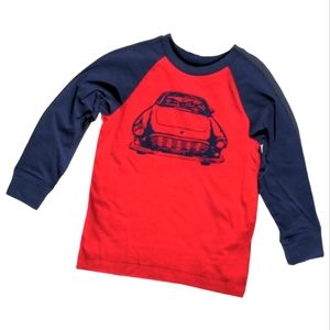 Hanna Andersson Boys Size 110/5 Red/Blue Tshirt